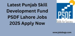 Latest Punjab Skill Development Fund PSDF Lahore Jobs 2025