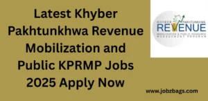 Latest Khyber Pakhtunkhwa Revenue Mobilization and Public KPRMP Jobs 2025